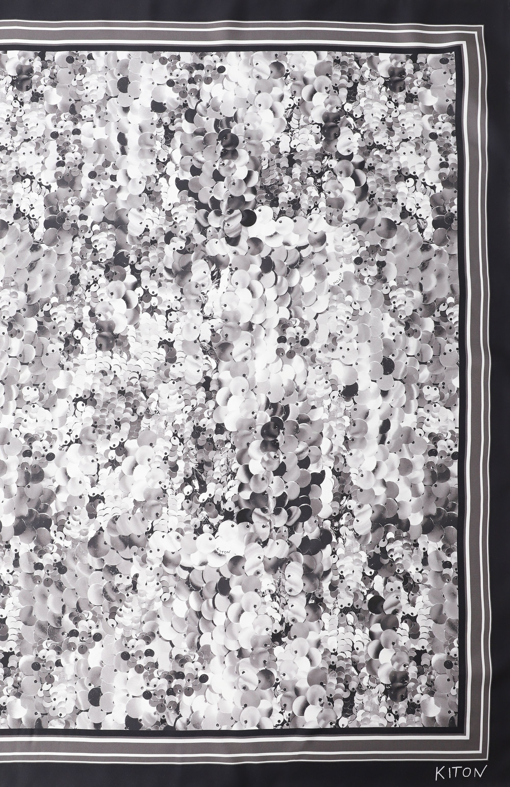 Шелковый платок KITON, арт. D53754K0530H05, фото 4