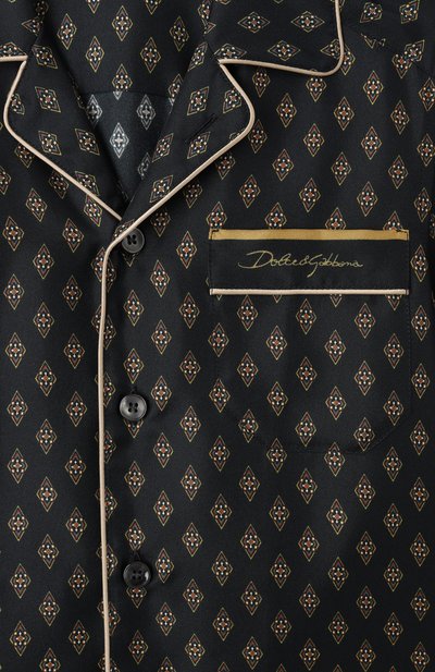 Шелковая рубашка DOLCE & GABBANA синего цвета по цене 86550 руб., арт. L43S80/HI1VL/2-6, фото 3 Шелковая рубашка DOLCE & GABBANA, арт. L43S80/HI1VL/2-6, фото 3
