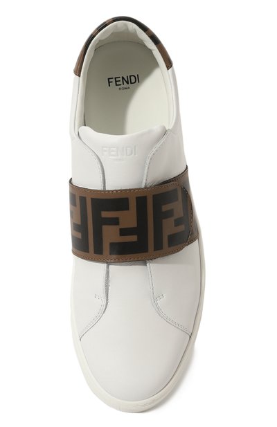 Кожаные слипоны FENDI, арт. JMR325/A7N4/32-39, фото 4