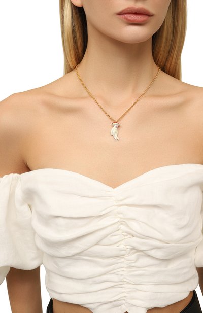 Кулон на цепочке MARNI золотого цвета по цене 37400 руб., арт. C0MV0348A0 M2000, фото 2 Кулон на цепочке MARNI, арт. C0MV0348A0 M2000, фото 2