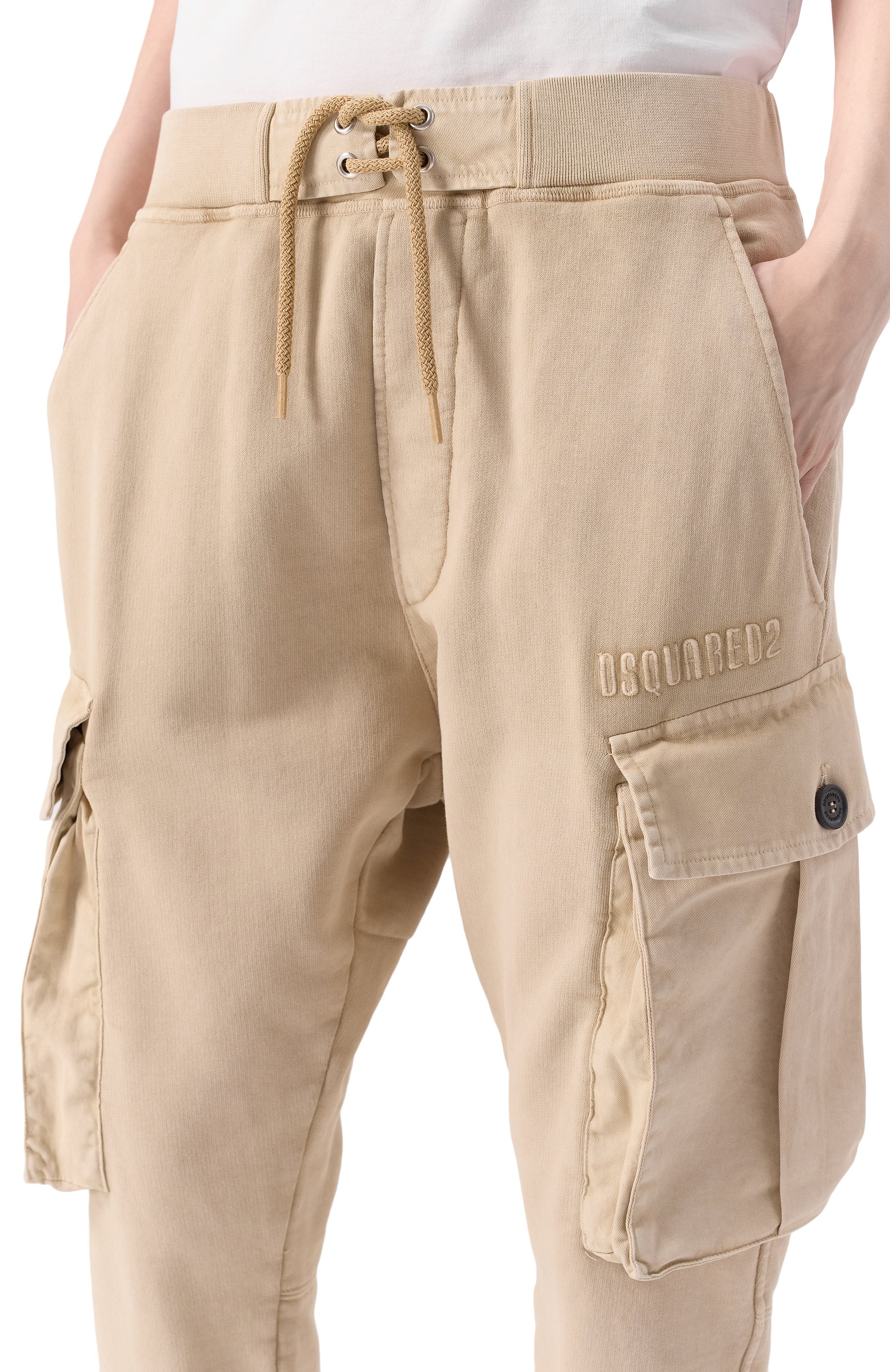 Хлопковые джоггеры-карго DSQUARED2, арт. S75KB0481/S25539, фото 5