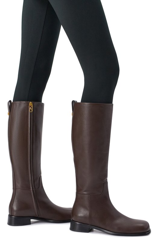 Кожаные сапоги Avenue 25 Sergio Rossi B15630/MMVN13 Коричневый  B15630/MMVN13 Фото 2