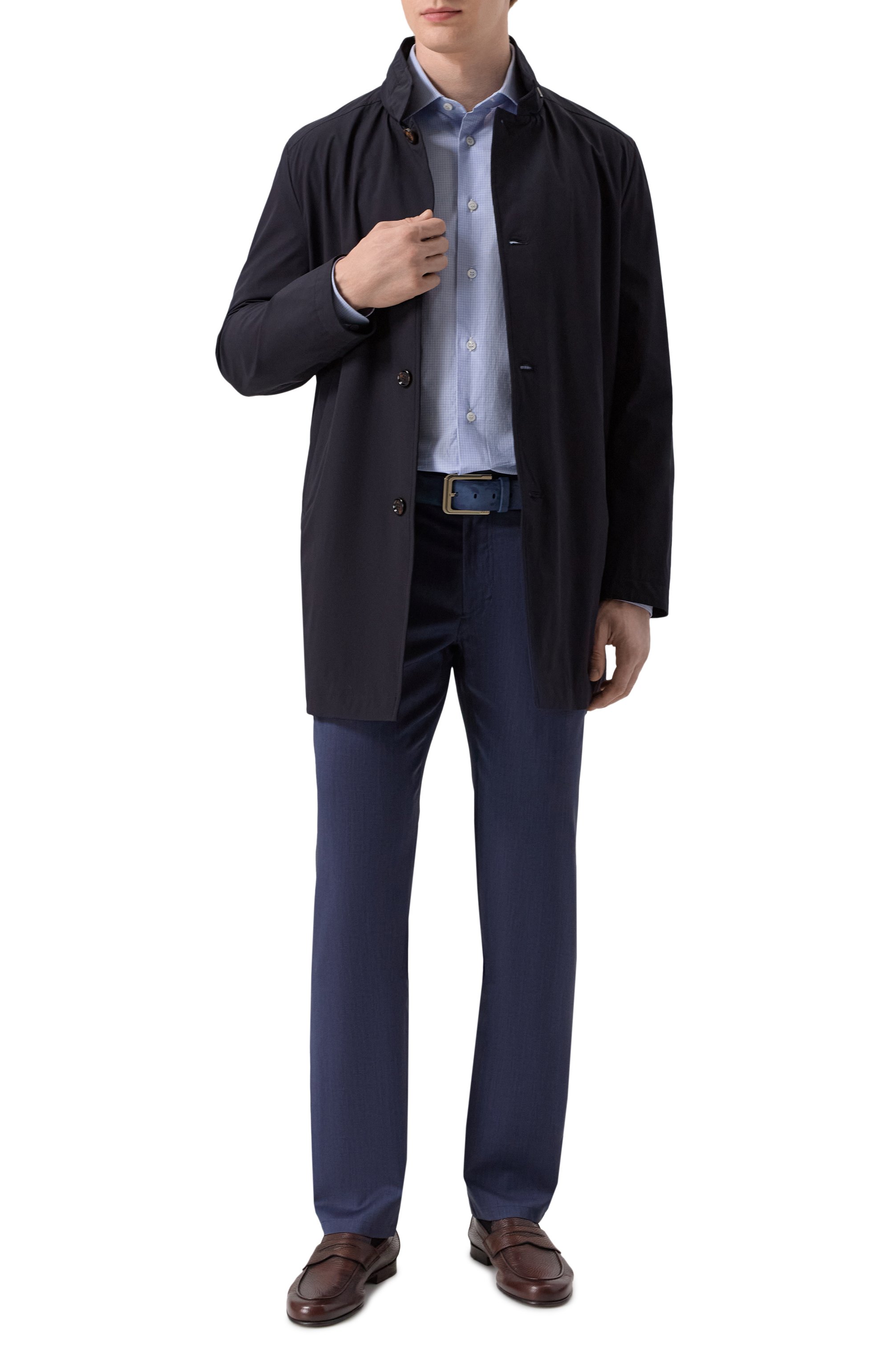 Шерстяные брюки ZILLI темно-синего цвета по цене 87550 руб., арт. CP801BM028660014U, фото 2 Шерстяные брюки ZILLI, арт. CP801BM028660014U, фото 2