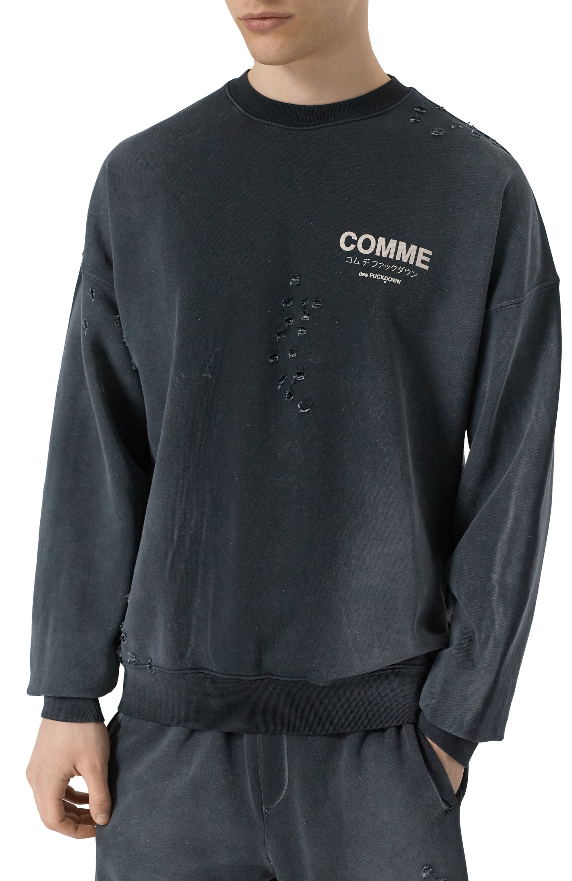 Хлопковый свитшот COMME DES FUCKDOWN, арт. CFABM01531, фото 3