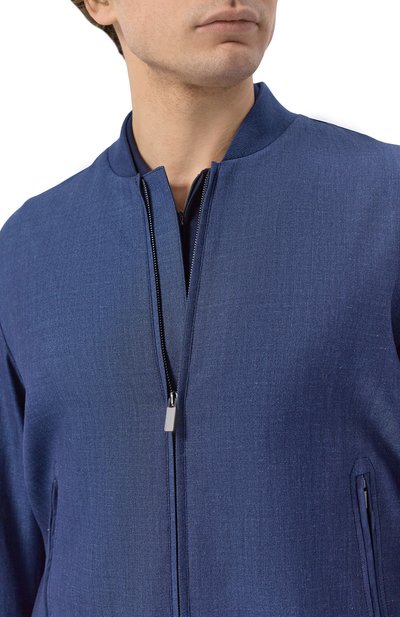 Бомбер из шерсти и шелка PAUL&SHARK, арт. 26412200_001, фото 5