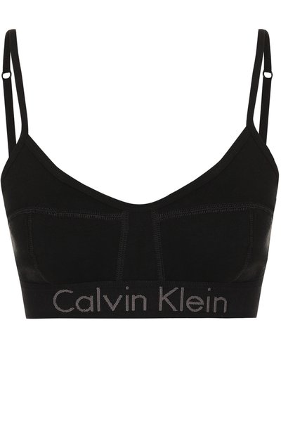 Женский хлопковый бюстгальтер с логотипом бренда CALVIN KLEIN, арт. QF4579E
