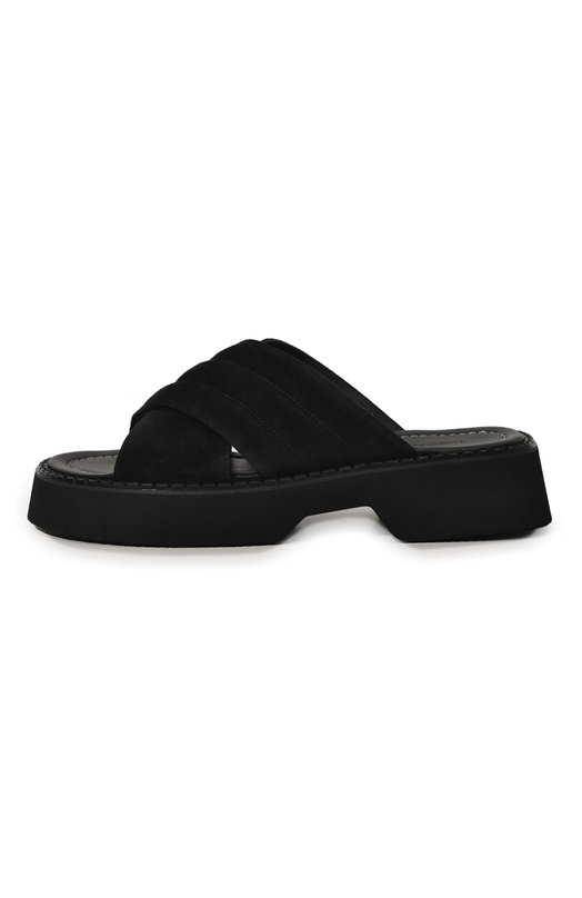 Замшевые шлепанцы The-Antipode Чёрный, фото 4