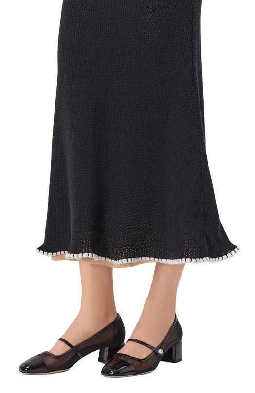 Комбинированные туфли Elisa 45 Jimmy Choo ELISA45TNX Чёрный  ELISA45TNX Фото 2