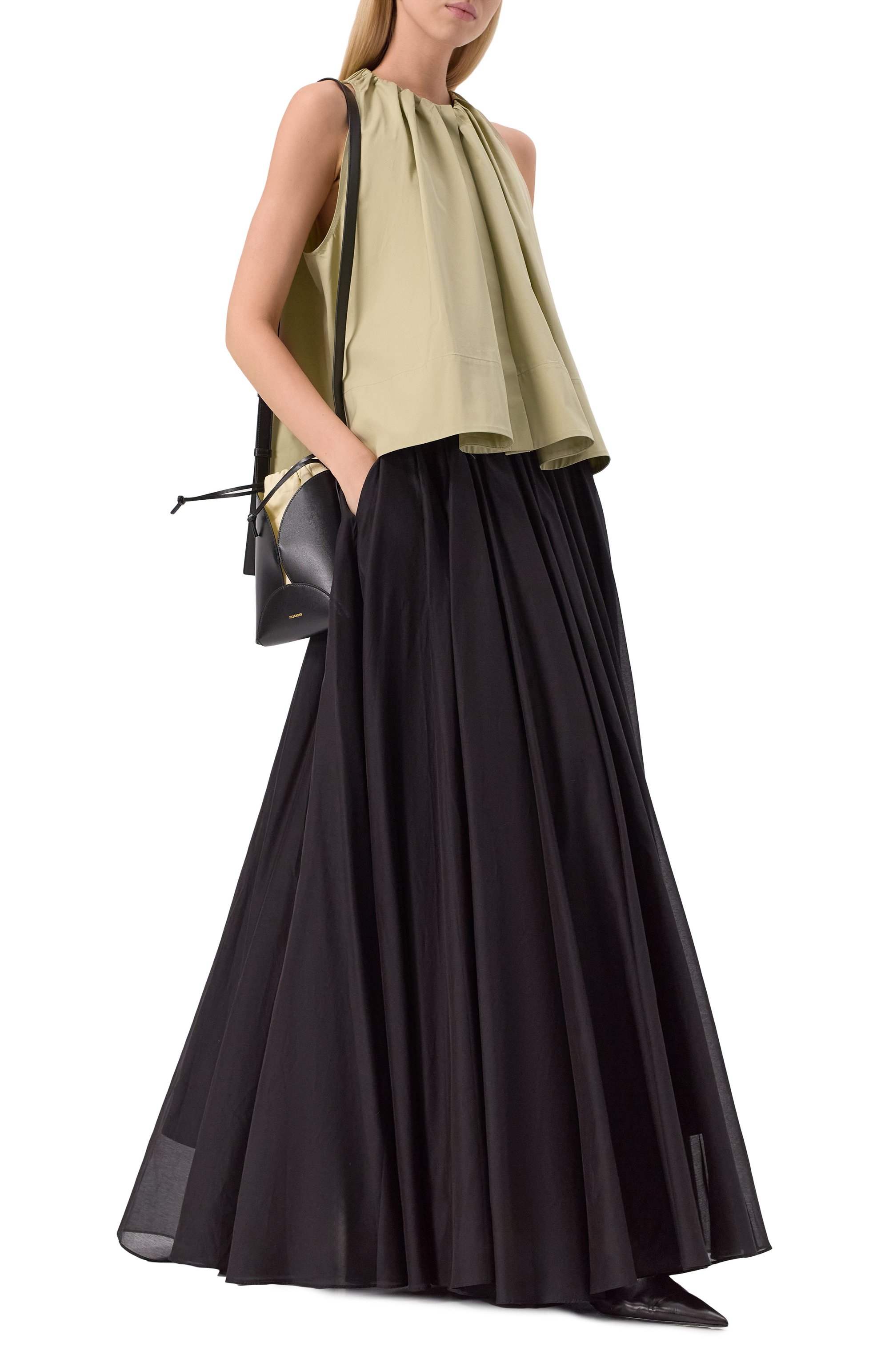 Юбка из хлопка и шелка CO черного цвета по цене 125000 руб., арт. 3374CSVS-S25, фото 2 Юбка из хлопка и шелка CO, арт. 3374CSVS-S25, фото 2