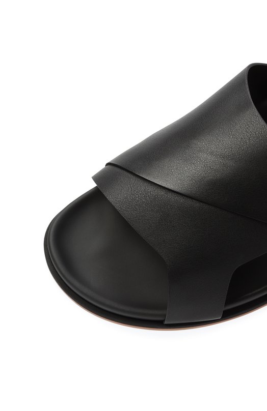 Кожаные шлепанцы Erik Santoni MCEG19059HV6MG0R Чёрный  MCEG19059HV6MG0R Фото 7