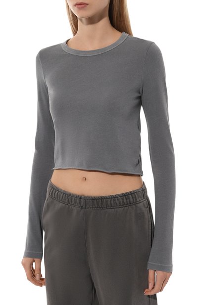 Хлопковый лонгслив SLVRLAKE, арт. TLBY100P N0WL, фото 3