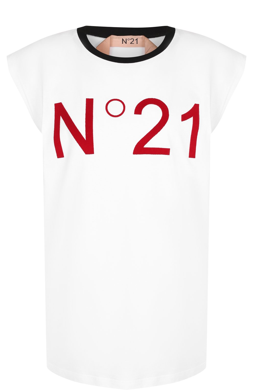 Хлопковая футболка с логотипом бренда N21, арт. 18I N2P0/F041/4157, фото 1