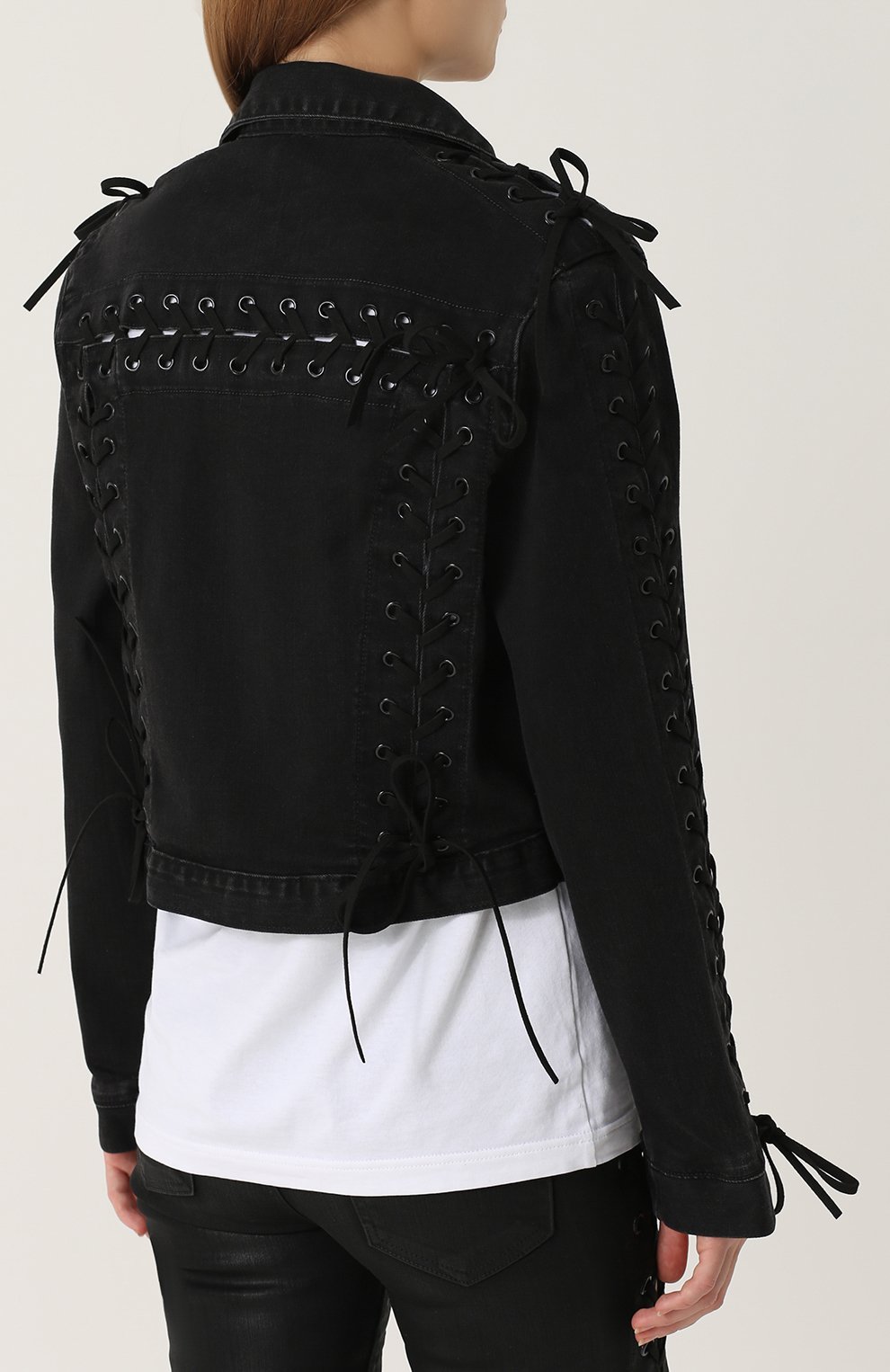 Джинсовая куртка со шнуровкой MADE GOLD, арт. MING/11000, фото 4