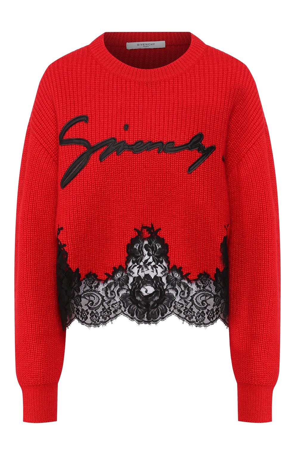 Свитер GIVENCHY красного цвета по цене 99500 руб., арт. BW90764Z53, фото 1 Свитер GIVENCHY, арт. BW90764Z53, фото 1