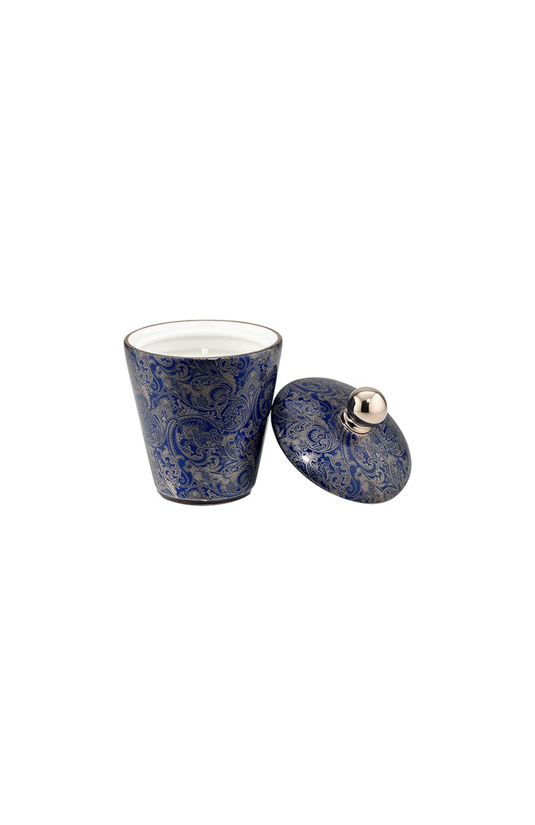 Подсвечник с крышкой blue fine paisley STEFANO RICCI синего цвета, арт. 0ACAN002/VELIN5 | Фото 2 (Нос: Не проставлено; Региональные ограничения белый список (Axapta Mercury): Не проставлено; Ограничения доставки: fragile-2, flammable)