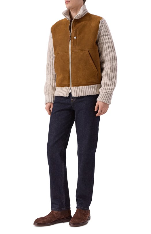 Комбинированный кардиган Jacob Cohen 25I P/JUR_SJ004 000 X0018 FL Коричневый  25I P/JUR_SJ004 000 X0018 FL Фото 2