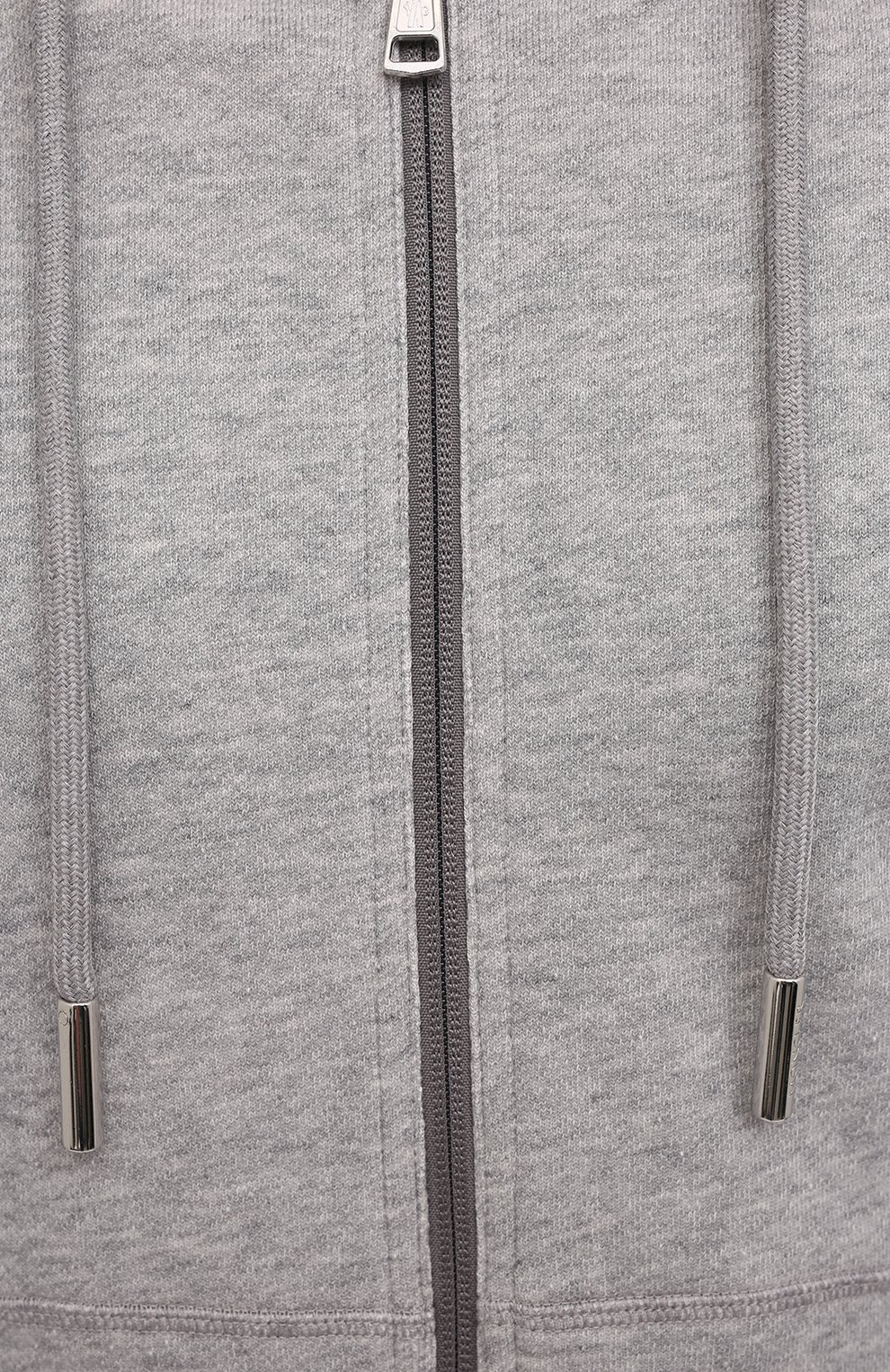 Хлопковая толстовка MONCLER серого цвета по цене 48100 руб., арт. G1-091-8G742-00-V8007, фото 5 Хлопковая толстовка MONCLER, арт. G1-091-8G742-00-V8007, фото 5