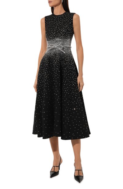 Платье из шерсти и шелка VALENTINO, арт. 3B3VA4701CF, фото 3