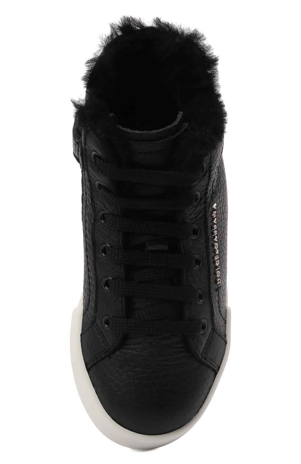 Высокие кожаные кеды DOLCE & GABBANA, арт. DA0986/AA163/24-28, фото 4