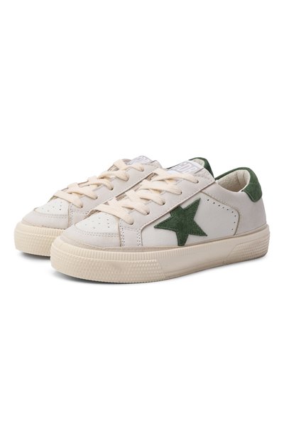 Кожаные кеды may GOLDEN GOOSE DELUXE BRAND, арт. GYF00495.F007441