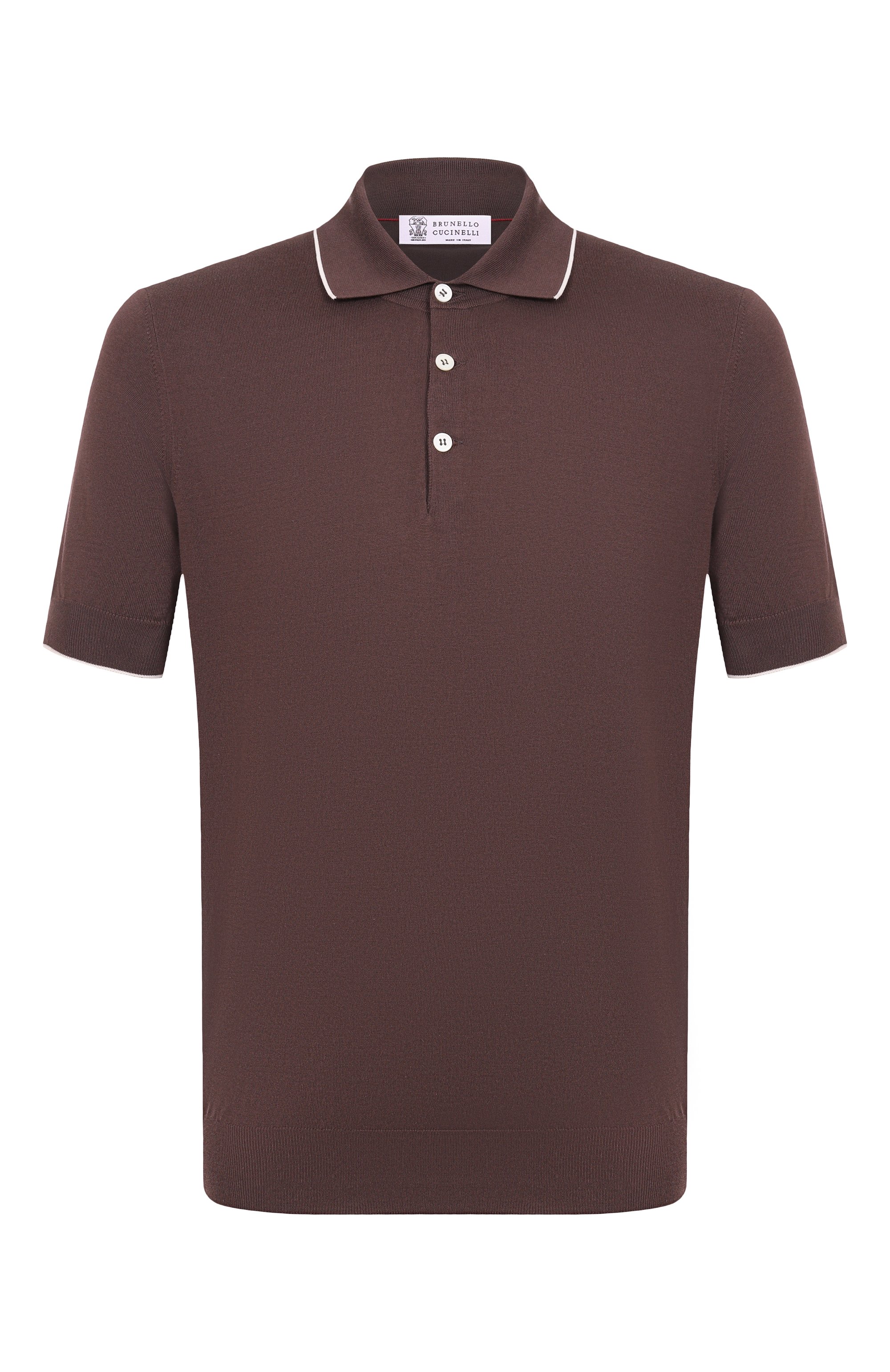 Хлопковое поло BRUNELLO CUCINELLI, арт. M29805205, фото 1