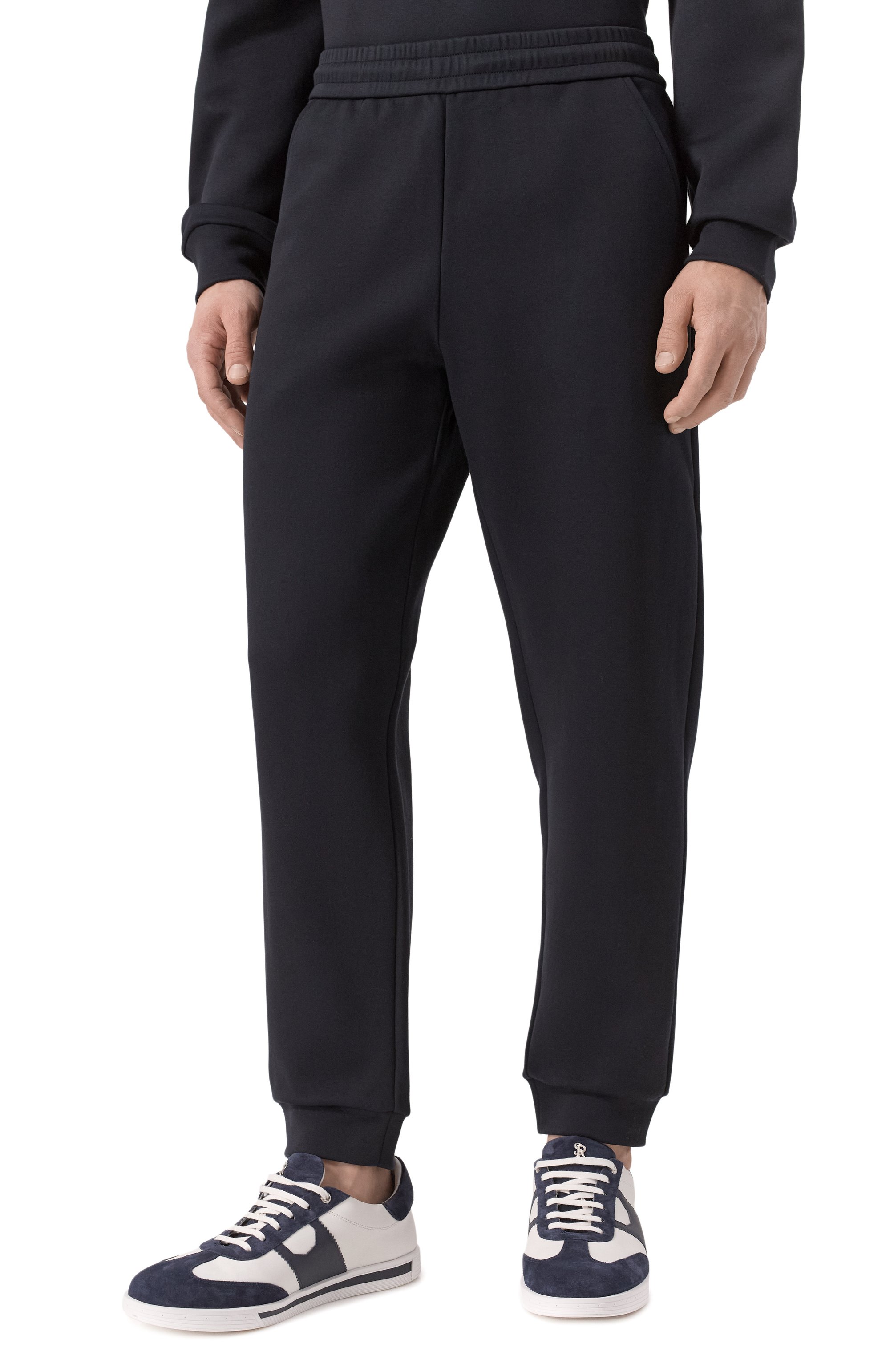 Джоггеры GIORGIO ARMANI темно-синего цвета по цене 87550 руб., арт. GM001531/TE10668, фото 3 Джоггеры GIORGIO ARMANI, арт. GM001531/TE10668, фото 3