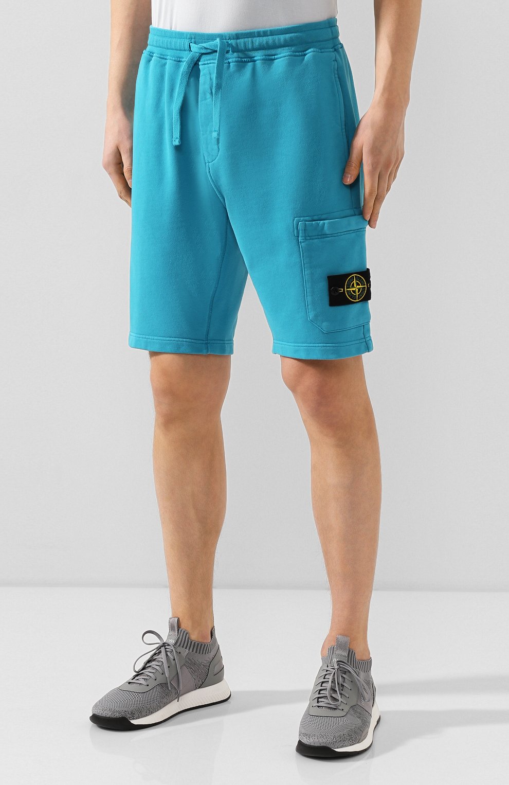 Хлопковые шорты STONE ISLAND, арт. 721564651, фото 3