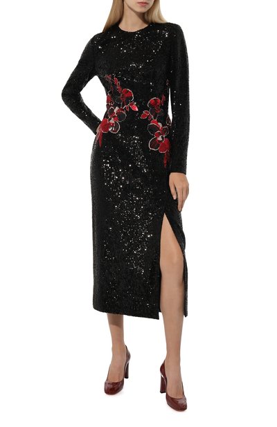 Платье с отделкой пайетками ELIE SAAB, арт. D0290E, фото 2