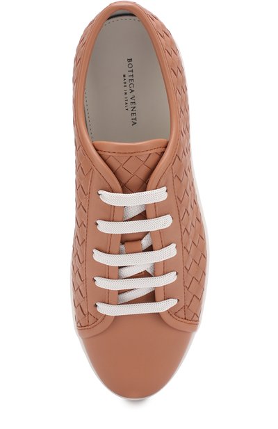 Кожаные кеды с плетением intrecciato BOTTEGA VENETA, арт. 522401/VT041, фото 5