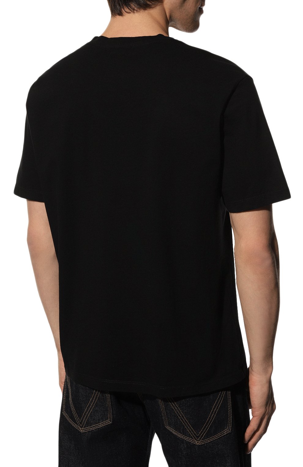 Хлопковая футболка BISIBIGLIO черного цвета по цене 11000 руб., арт. BRIG CARTE/2212 RIF (C0TT0NE PESANTE), фото 4 Хлопковая футболка BISIBIGLIO, арт. BRIG CARTE/2212 RIF (C0TT0NE PESANTE), фото 4