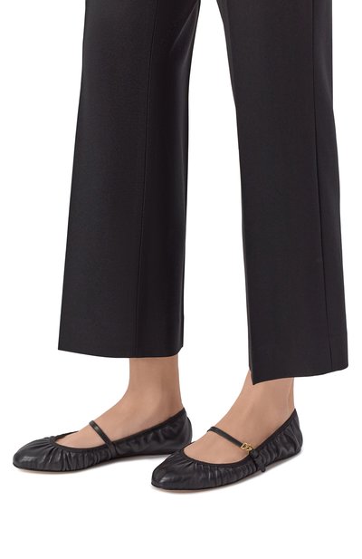 Женские кожаные балетки odette DOLCE & GABBANA, арт. CB0222/AV938