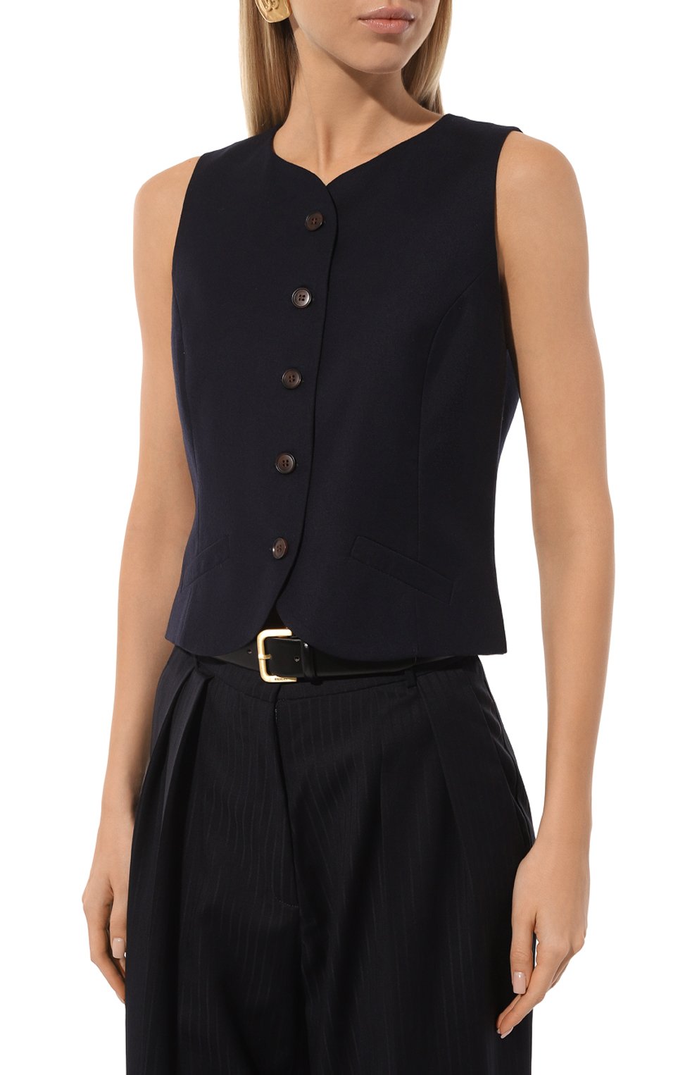 Жилет из шерсти и кашемира LESYANEBO, арт. LN03H-411_TH, фото 3