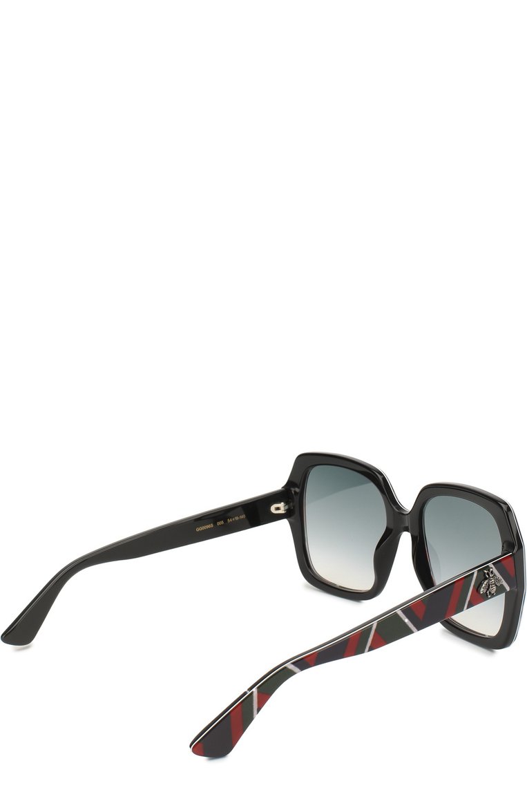 Женские солнцезащитные очки GUCCI разноцветного цвета, арт. GG0096 005 | Фото 4 (Тип очков: С/з; Региональные ограничения белый список (Axapta Mercury): RU, Не проставлено; Нос: Не проставлено)