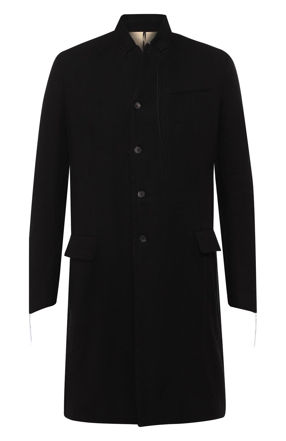 Пальто из смеси льна и хлопка MASNADA черного цвета по цене 79950 руб., арт. M2210, фото 1 Пальто из смеси льна и хлопка MASNADA, арт. M2210, фото 1