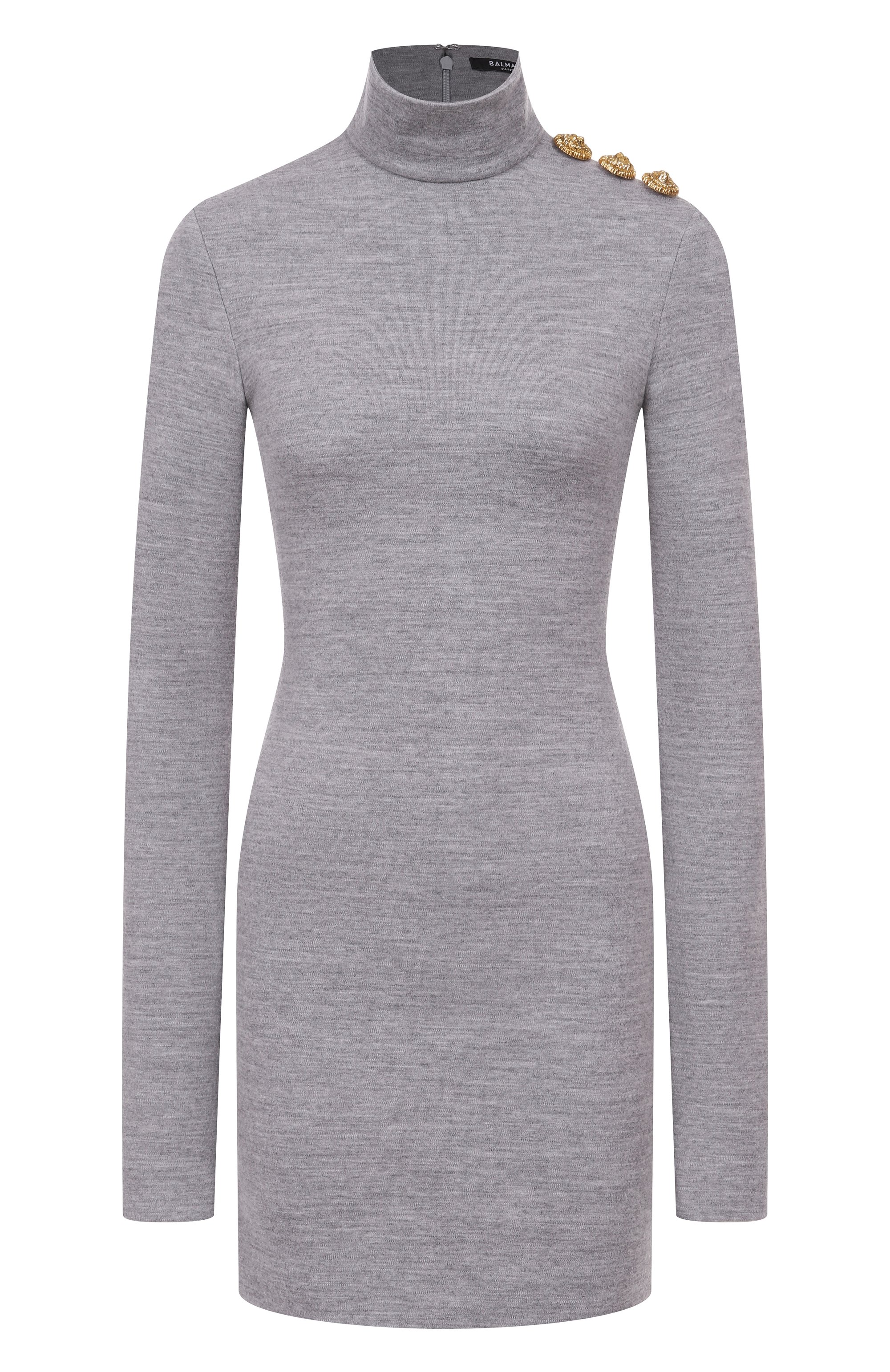 Платье из шерсти и хлопка BALMAIN, арт. FF0R8895/JL17, фото 1