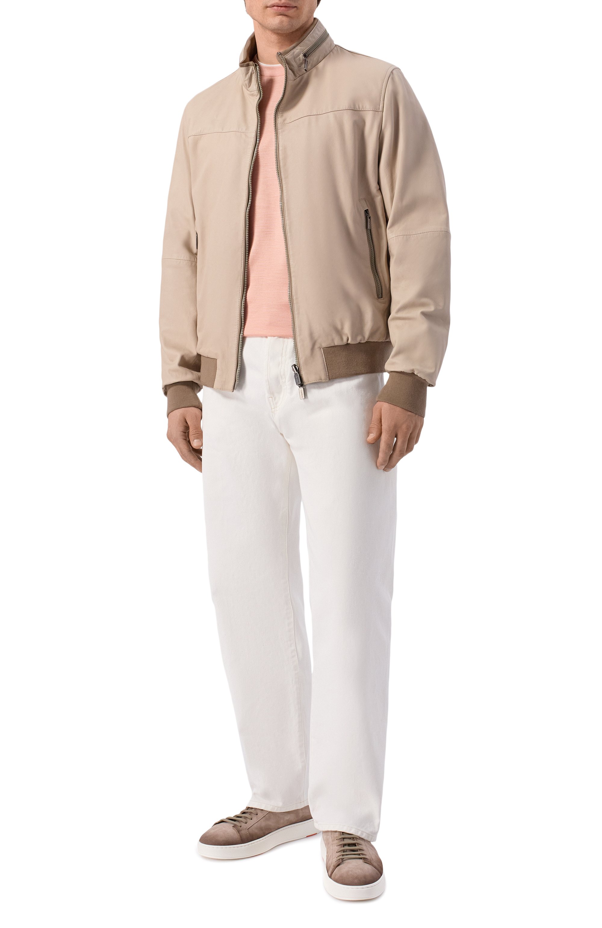 Футболка из шелка и хлопка BOSS CAMEL, арт. 50559901, фото 2