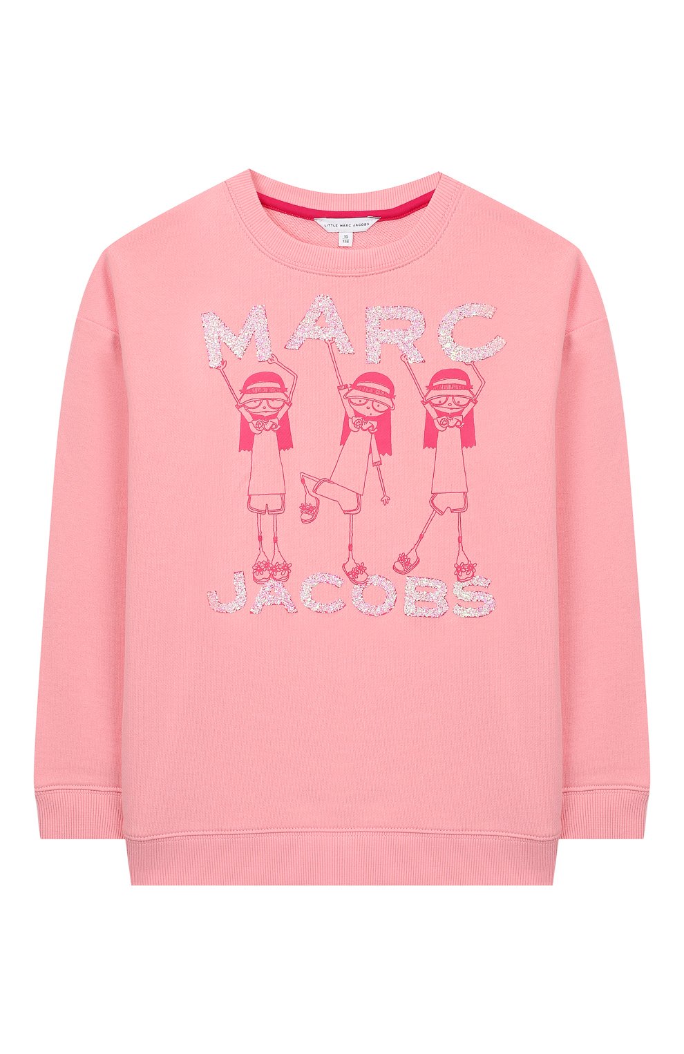 Хлопковый свитшот MARC JACOBS (THE) розового цвета по цене 13900 руб., арт. W15482, фото 1 Хлопковый свитшот MARC JACOBS (THE), арт. W15482, фото 1