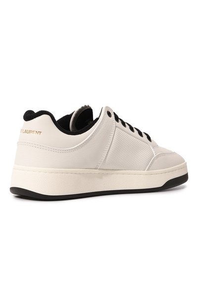 Кожаные кеды sl/61 SAINT LAURENT белого цвета по цене 89950 руб., арт. 713600, фото 5 Кожаные кеды sl/61 SAINT LAURENT, арт. 713600, фото 5