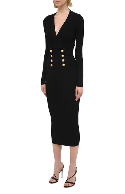 Платье из вискозы BALMAIN, арт. VF16644/K211, фото 3