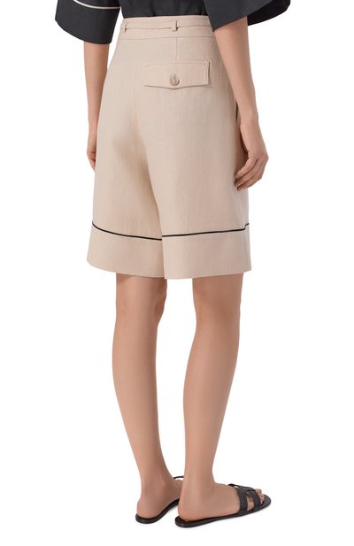 Льняные шорты AGNONA, арт. T81102E/U3034E, фото 4