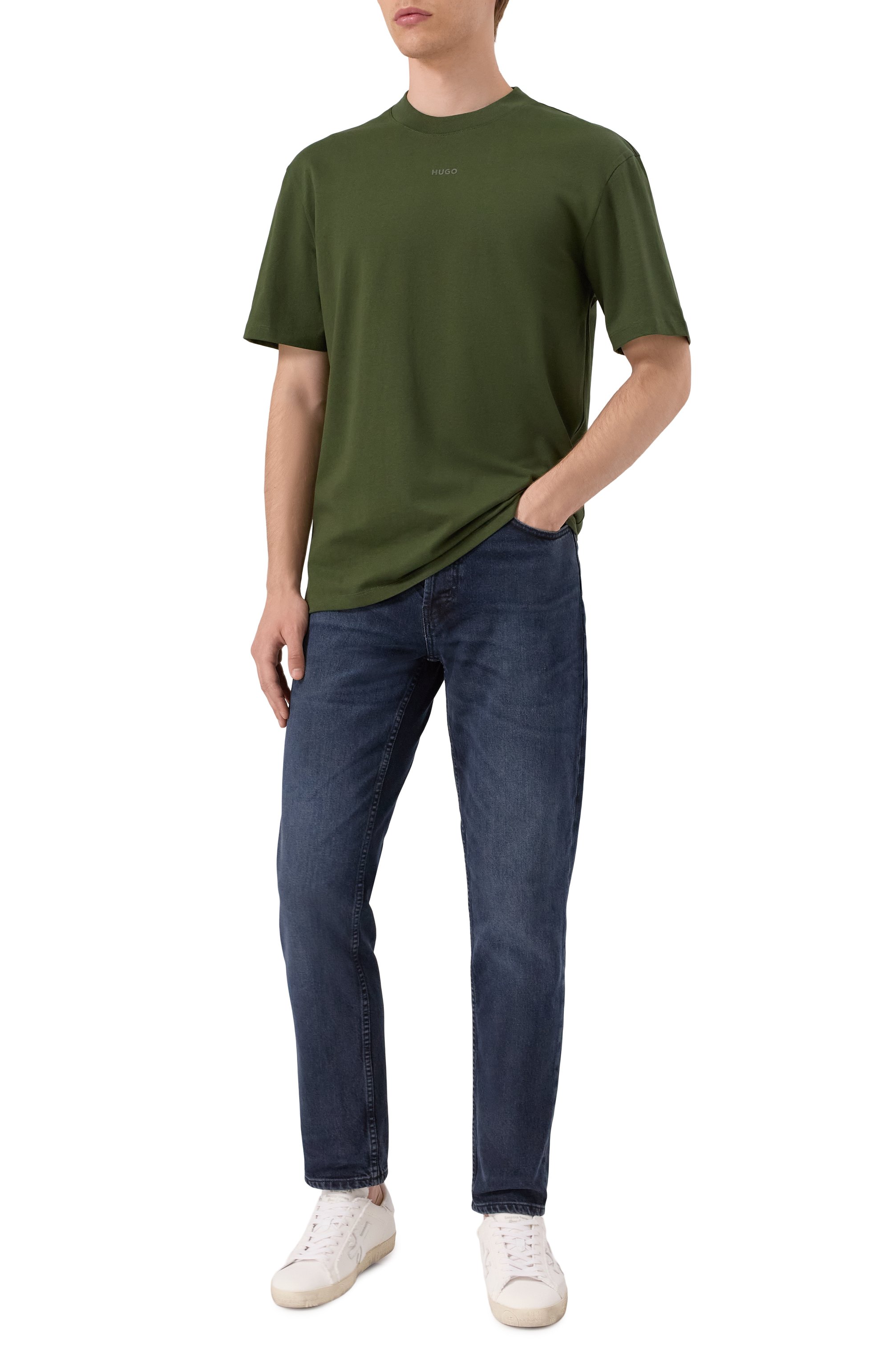 Хлопковая футболка HUGO, арт. 50488330, фото 2