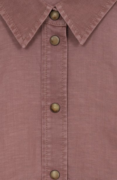 Блузка изо льна и хлопка BRUNELLO CUCINELLI, арт. BD698C604C, фото 3