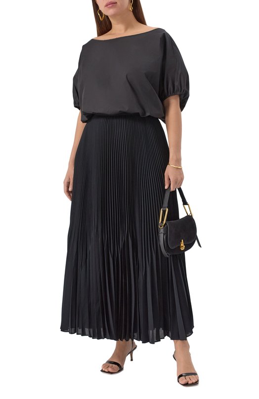 Плиссированная юбка Max Mara Studio TIM0TE0 Чёрный  TIM0TE0 Фото 2