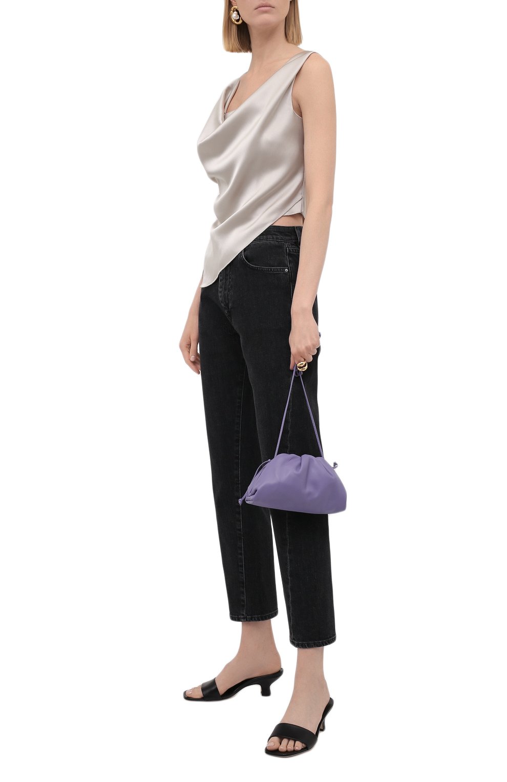 Топ NANUSHKA бежевого цвета по цене 59950 руб., арт. PETRA_SILVER TAUPE_SLIP SATIN, фото 2 Топ NANUSHKA, арт. PETRA_SILVER TAUPE_SLIP SATIN, фото 2