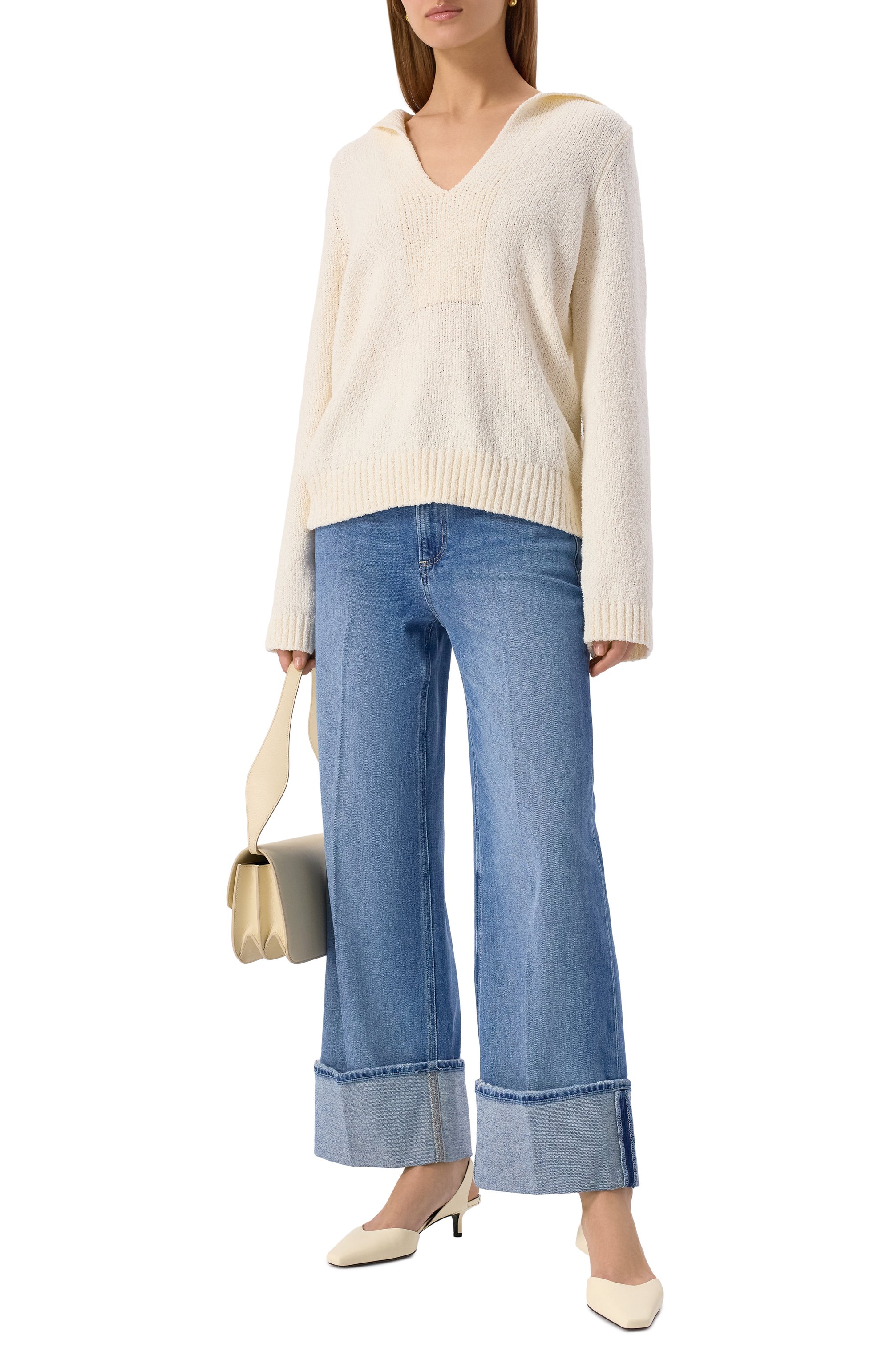 Хлопковый свитер LOULOU DE SAISON, арт. BAHIA, фото 2