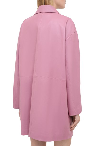 Кожаное пальто GUCCI розового цвета по цене 573120 руб., арт. 624446/XNAEX, фото 5 Кожаное пальто GUCCI, арт. 624446/XNAEX, фото 5