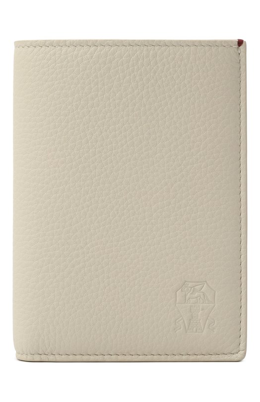 Кожаная обложка для паспорта Brunello Cucinelli MWMCBU436 Кремовый MWMCBU436