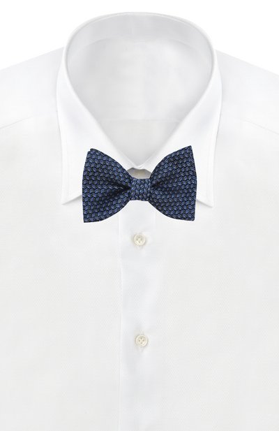 Шелковый галстук-бабочка с узором LANVIN, арт. 2048/B0W TIE, фото 2