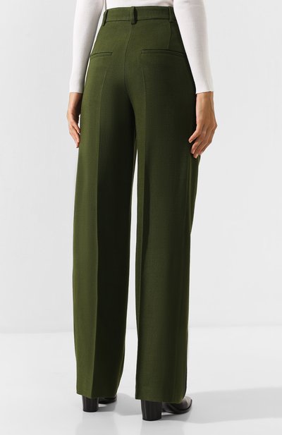 Брюки из вискозы JACQUEMUS зеленого цвета по цене 36550 руб., арт. 193PA01/26580, фото 4 Брюки из вискозы JACQUEMUS, арт. 193PA01/26580, фото 4