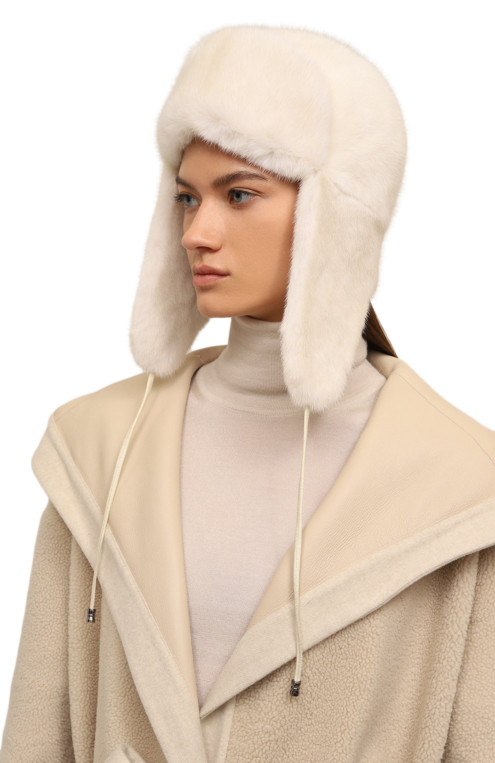 Меховая шапка-ушанка из норки VICTORIA KUSENKOVA, арт. 091200012094, фото 2